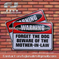 warning attention metal sign , wall decor sign